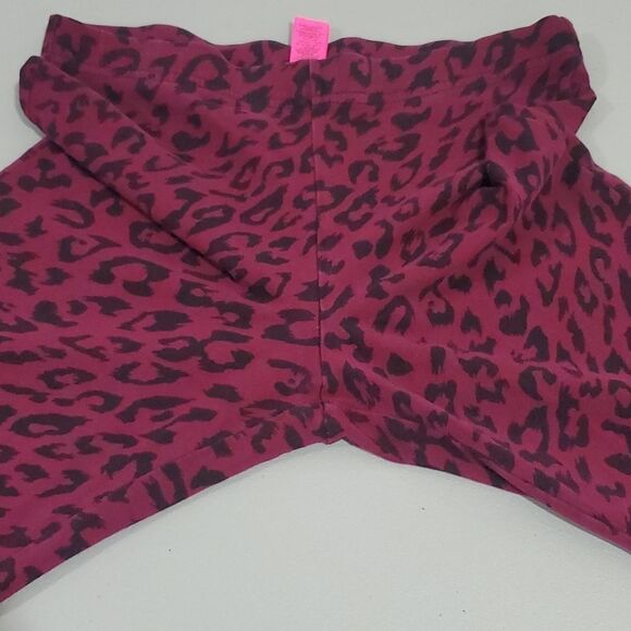 La Senza purple and black leopard print xs leggings - Picture 5 of 8